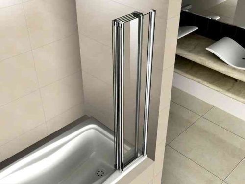 Душевая шторка на ванну Cezares PRATICO PRATICO-V-5-120/140-C-Cr 120х140 стекло прозрачное профиль хром ориентация универсальная - фото 2