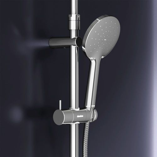 Душевая стойка Damixa Option DX218091000 настенная цвет хром с термостатом