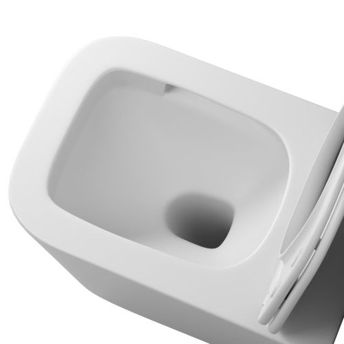 Унитаз подвесной Grossman Торнадо GR-4404MSQ белый с сиденьем микролифт безободковый смыв торнадо - фото 5