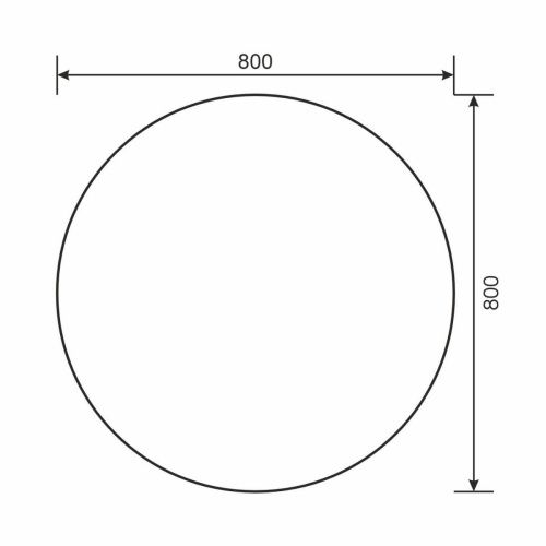 Зеркало с подсветкой и антизапотевателем Uperwood Modul 2949345681 80х80 подвесное - фото 3