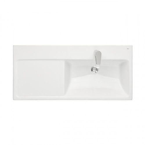 Раковина из сантехнического фарфора Roca The Gap Plus 73270ME004 100х50 накладная цвет белый - фото 4