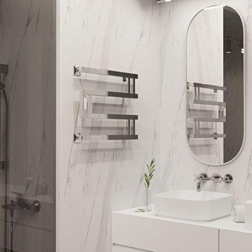 Полотенцесушитель электрический Indigo Muza DGM40-50Rt 50х45 хром - фото 4