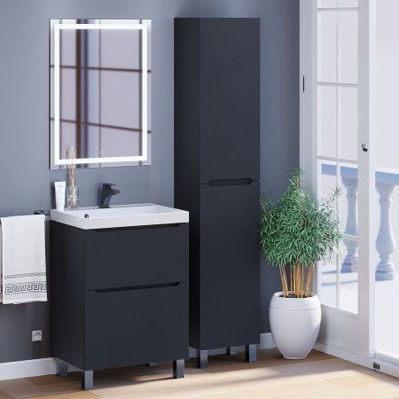 Тумба под раковину Uperwood Tanos 291120331 60х50 напольная цвет черный