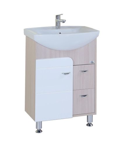 Тумба под раковину Onika Стиль 106032 60х30 напольная цвет белый/бежевый