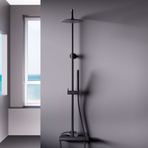 Душевая стойка Damixa Scandinavian Pure 936710300 настенная цвет черный - фото 4