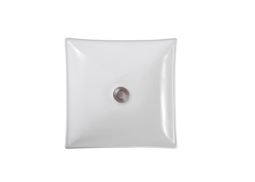Раковина из сантехнического фарфора Aquatek AQ5516-00 40х40 накладная цвет белый без отверстий под смеситель - фото 5