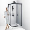 Душевой уголок Am.Pm Gem W90G-404-120290-BT 120х90 стекло прозрачное профиль черный без поддона