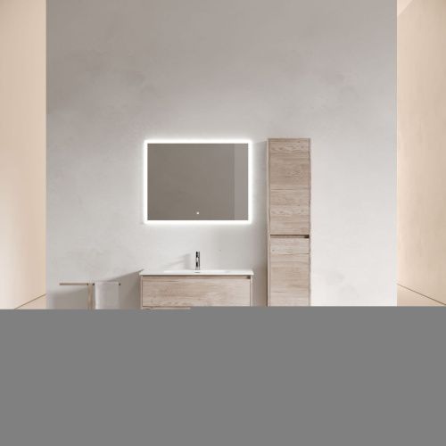 Тумба под раковину Sancos Libra LB90EG 90х50 подвесная цвет коричневый - фото 2