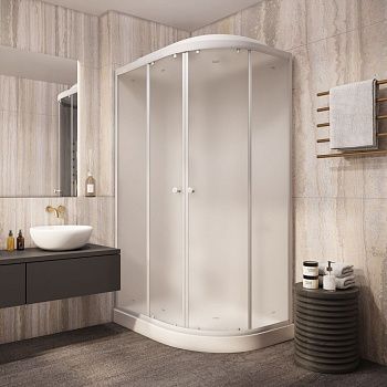 Душевая кабина Parly Effect EF1231L 120х80 асимметричная с крышей ориентация правая