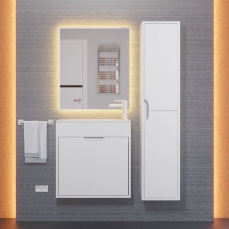 Тумба под раковину Uperwood Modul 2930205362 60х20 подвесная цвет белый