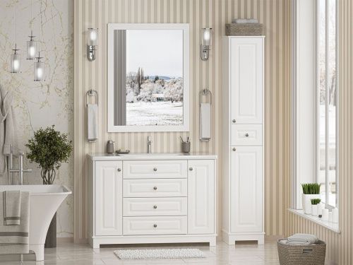 Тумба под раковину Misty Ларго П-Лар-07120-01-3Я 120х50 напольная цвет белый - фото 5