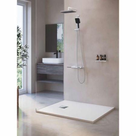 Душевой поддон RGW Stone Tray 16152812-01 120х80 искусственный камень белый без ножек