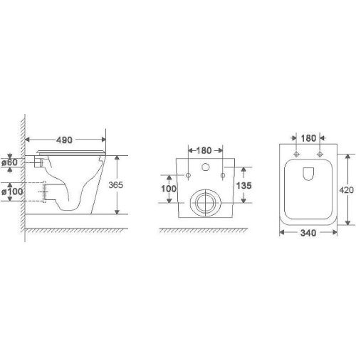 Унитаз подвесной WeltWasser 10000011749 белый с сиденьем микролифт безободковый смыв торнадо - фото 2