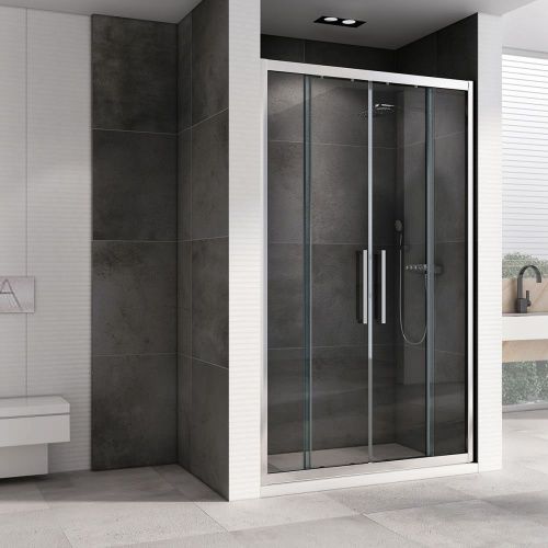 Душевая дверь Abber Schwarzer Diamant AG33180H 180х195 стекло прозрачное профиль хром - фото 2