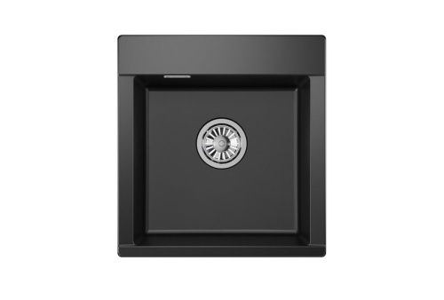 Кухонная мойка Granula 4701, ТУРМАЛИН 45х50 цвет черный поверхность матовая - фото 2