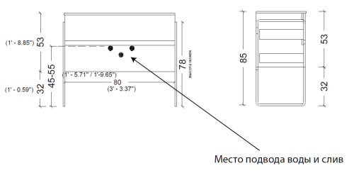 Тумба под раковину Armadi Art Vallessi 837-080-A mat 80х50 подвесная цвет черный - фото 2