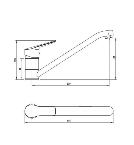 Смеситель для кухни Rush Samui SA0930-26 на мойку хром - фото 2