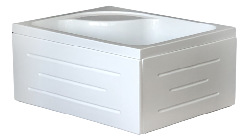 Душевой уголок Royal Bath BP RB8100BP-C-CH-L 100х80 стекло рифленое профиль хром с поддоном - фото 2