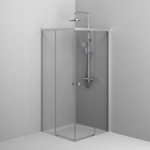 Душевой уголок Am.Pm X-Joy W94G-403-9090-МТ 90х90 стекло прозрачное профиль хром без поддона - фото 5