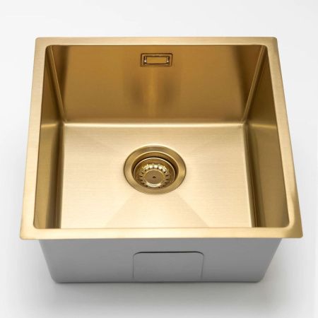 Кухонная мойка Grandex Aqua PROLINE 44 3034131 45х45 цвет золото поверхность матовая