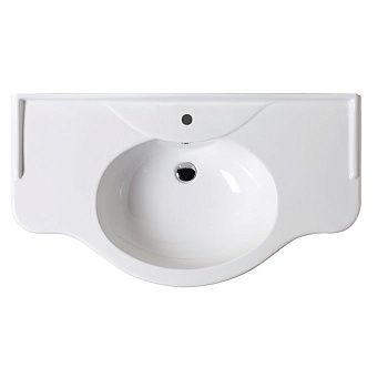 Раковина из сантехнического фаянса Azzurra Giunone GIU200110/ALZA bi*1 110х60 накладная цвет белый 1 отверстие под смеситель