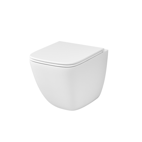 Унитаз подвесной Grossman Торнадо GR-4497SQC белый с сиденьем микролифт безободковый смыв торнадо