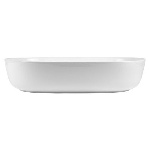 Раковина из сантехнического фарфора Bond Oval S51-600 60х40 накладная цвет белый без отверстий под смеситель - фото 4