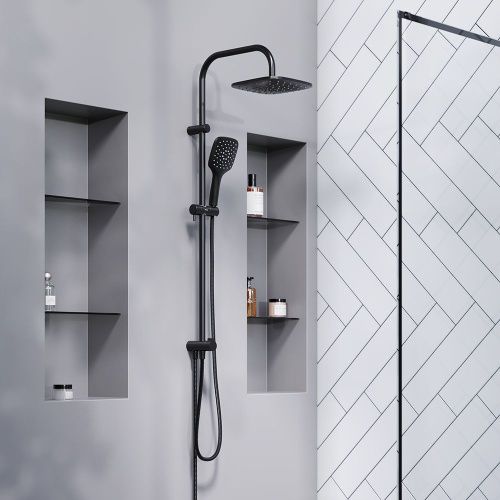 Душевая стойка Damixa Eclipse 931000300 настенная цвет черный