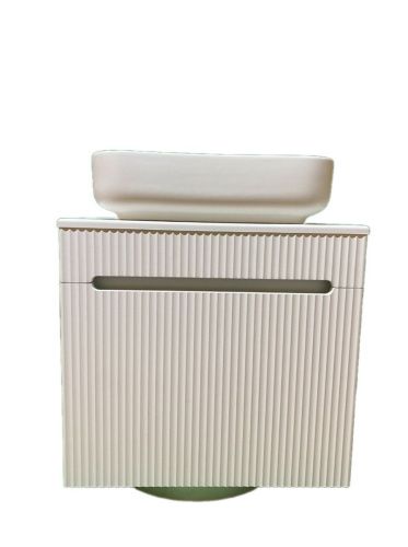 Тумба с раковиной Sintesi STL.W7025_SIN-LVB-APP-409 60х60 подвесная цвет белый - фото 2