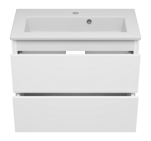 Тумба под раковину Brevita Toy TOY-09070-0102Я 70х40 подвесная цвет белый - фото 3