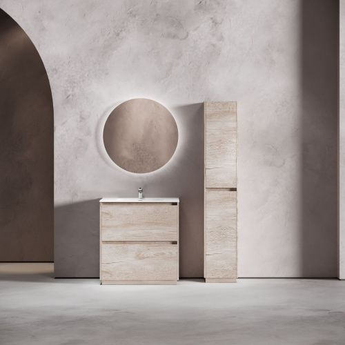 Тумба под раковину Sancos Libra Floor LB80FEG 80х50 напольная цвет коричневый - фото 2