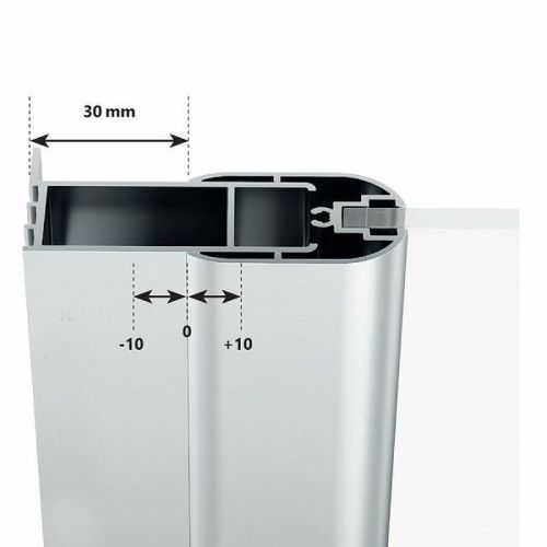 Душевая дверь Ravak CHROME 0QVACU00Z1 100х195 стекло прозрачное профиль сатин - фото 4