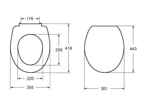 Крышка сиденье для унитаза Roca Victoria nord ZRU9302627 - фото 4