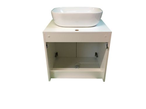 Тумба с раковиной Sintesi STL.W7019_SIN-LVB-APP-403 60х60 подвесная цвет белый - фото 5