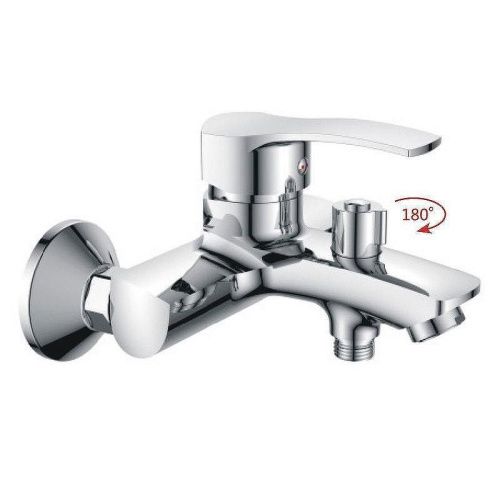 Смеситель для ванны и душа Haiba HB70 HB6070 настенный хром - фото 2