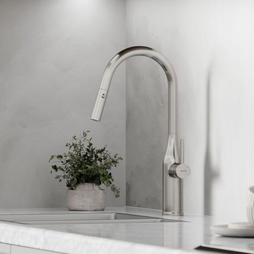 Смеситель для кухни Sancos Grand SC4002BNG на мойку нержавеющая сталь - фото 4