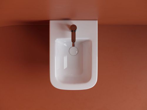 Биде подвесное Ceramica Nova UNION CN4010 цвет белый - фото 5