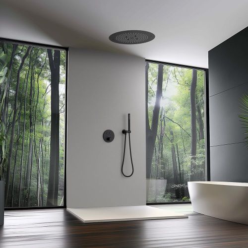 Душевая система Timo Saona SX-2370/03SM встраиваемая в стену цвет черный - фото 2