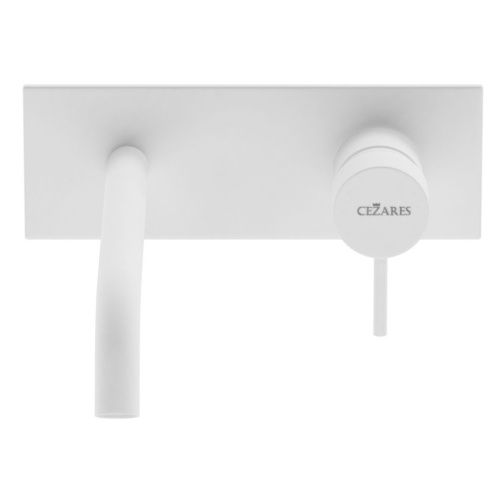 Смеситель для раковины Cezares LEAF LEAF-BLI1-20-L-BIO встраиваемый в стену белый - фото 3