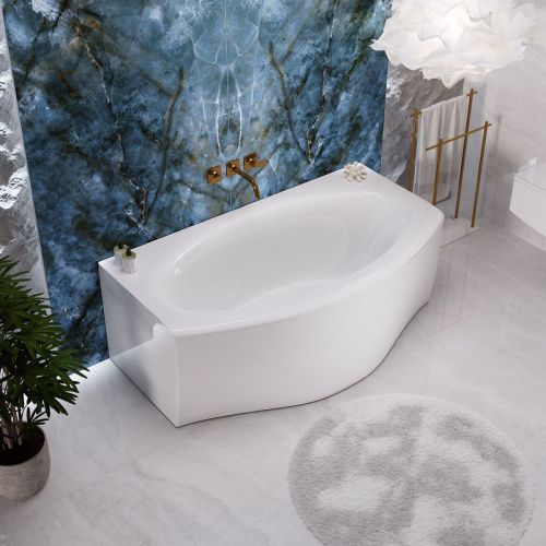 Ванна акриловая 1MarKa NEGA 01нег1795 170х95 пристенная прямоугольная без каркаса - фото 4