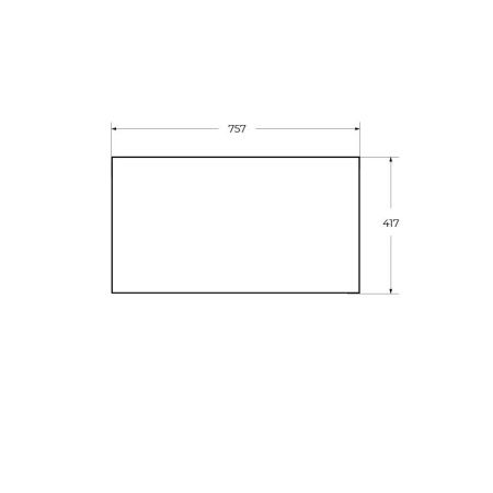 Вставка в дно металлического каркаса под раковину Cezares CADRO CADRO-80-MENS-NERO
