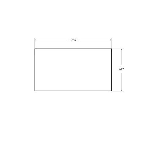 Вставка в дно металлического каркаса под раковину Cezares CADRO CADRO-80-MENS-BIANCO - фото 2