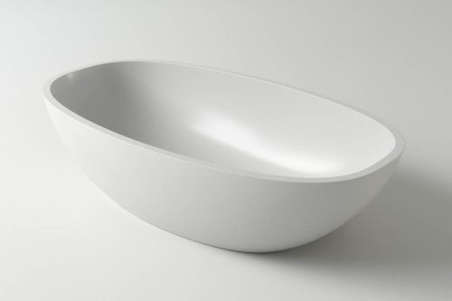 Раковина из искусственного камня Holbi TEFIA 1.02.008.11.1 60х30 накладная цвет белый без отверстий под смеситель