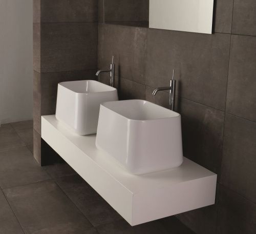 Раковина керамическая Disegno Ceramica Catino CT06042001 60х40 накладная цвет белый - фото 2