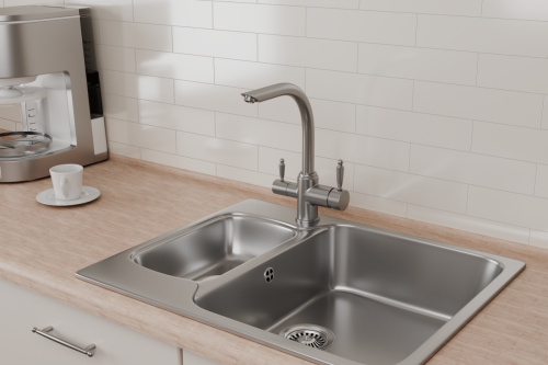 Смеситель для кухни Rush MS9035-32 на мойку сатин - фото 3