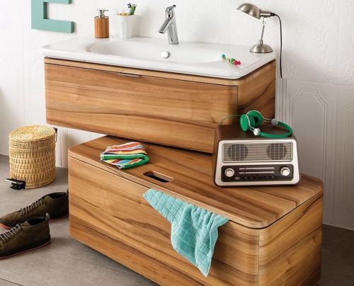 Тумба с раковиной Vitra Nest Trendy 56138 80х50 подвесная цвет коричневый - фото 2