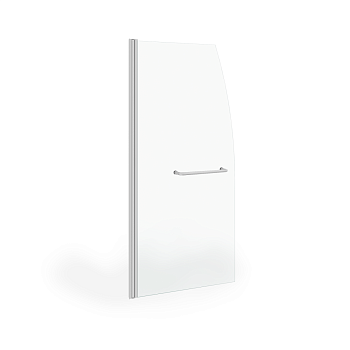 Душевая шторка на ванну Taliente TA-7515CP 75х150 стекло прозрачное профиль хром ориентация универсальная