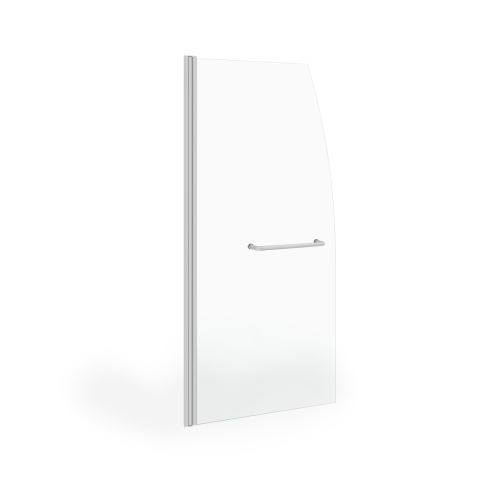 Душевая шторка на ванну Taliente TA-7515CP 75х150 стекло прозрачное профиль хром ориентация универсальная