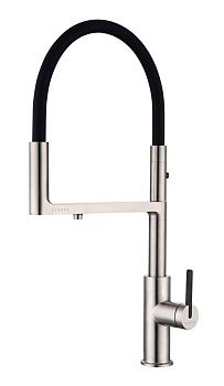 Смеситель для кухни Paulmark TORNADO To213402-BS на мойку никель