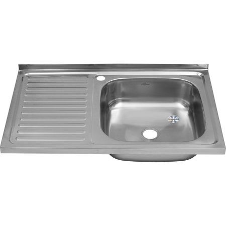 Кухонная мойка Melana 076 ta R (*20) 80х50 цвет хром поверхность матовая